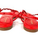 Salvatore Ferragamo  TAHITI CORAL LEATHER T-STRAP FLAT SANDALS SIZE 6 Photo 5