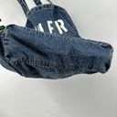 American Eagle  Outfitters Denim Tote Beach Bag Distressed Logo Cotton One Size Photo 3