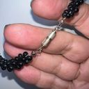 Onyx Vintage Black  Coral & Jade Bead Necklace Photo 7