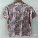 Fresh Produce  Pink Green Palm V Neck Tee T-Shirt Large Photo 1