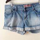 Gap  Women’s Light Blue Cuffed Hem Cotton Denim Shorts Sz 12 Photo 1