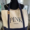 PINK - Victoria's Secret Victoria's Secret Canvas Tote Bag Photo 1