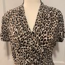 T Tahari  | Animal print wrap style shirt Photo 3