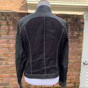 Cache  Unique Linen Leather Jacket Small S Photo 6