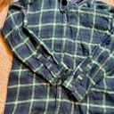 American Eagle AE Oversized Hooded Flannel Shacket Photo 4