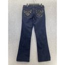 Southpole  Women's Jeans Vintage sequined Dark Wash Size 9 Flare Leg Photo 1