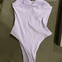 Timing Purple Ribbed Bodysuit Photo 1