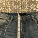 Risen Exposed Button Fly High Rise Bootcut Jeans Frayed Hem Size 15/32 Photo 9