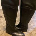 Audrey Brooke Black Leather Boots, 6.5 Photo 0