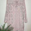 Anthropologie  Women’s Floreat Esme Tassel Tunic Dress Light Pink Lace 
Size 6 Photo 4