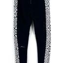 Gottex  Women's Workout Pants Size Small Leggings Black White Phone Pocket Side c Photo 6