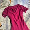 Talbots  Burgundy Silk Fairy Dress Photo 1