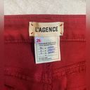 L'Agence L’AGENCE Margot Coated Skinny Jean Wax Coated Red - Size 26 NWOT Photo 3