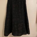 J.Jill  12P Brown Black Midi Wool Blend Flared Lined Skirt Front Pleat Photo 2