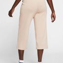 Nike NWT  Tan High Rise Wide Leg Crop Sweatpants Photo 2