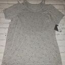 Grayson Threads MARTINI Glass Print T-Shirt Grey Cold Shoulder Cocktail  Sz Large Photo 0