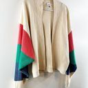 CAbi  Striped Sophia Slouchy Open Front Dolman Cardigan Sweater Cream Small Photo 4