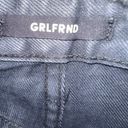 GRLFRND Rhonda Charcoal Gray Button Denim Skirt! Photo 4