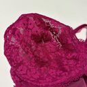 gilligan and o'malley Gilligan & O’Malley Balconette Bra Floral Lace Underwire  36C Magenta Shade Photo 6