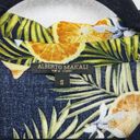 Alberto Makali  Limon Print Blouse Womens Size Small Button Front Viscose Novelty Photo 8