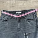 PacSun Black Distressed High Rise Denim Mom Jeans Retro 90s Y2K 00s Size 28 Photo 3