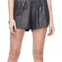 Good American  Women's The Running Short Moonlight Metallic Sparkle Black 0 XS Photo 0