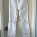 ZARA Slim Flare White Slit Jeans Photo 0