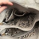 Jessica Simpson  Womens Malena Beige Gray Scalloped Tote Handbag Purse Large Photo 7