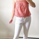 Coco + Jaimeson Pink Eyelet Embroidered Cropped Cami Top sz Small Photo 1