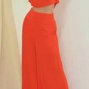 FORE Sammy Set orange wide leg palazzo pants and crop top size medium Photo 1