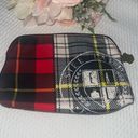 Estée Lauder Estee Lauder Red & Blue Tartan Plaid Cosmetic / Makeup Bag 9”x6”x1.75” NWOT Photo 1