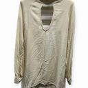 For Love & Lemons  Keyhole Long Sleeve Tunic Mini Dress Ivory Cream Size Small Photo 2