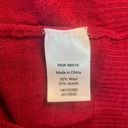 Coldwater Creek  Women Sweater V-Neck Wool Blend Long Sleeve Knit Pullover L Red Photo 9