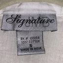 Signature white coverup size small but oversized. Photo 2