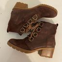 Sorel Cate Leather Lace Up Waterproof Combat Boots Photo 6