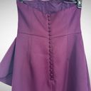 Elliatt  Reception Cascade Ruffle Strapless Cocktail Dress Size Medium 6 Purple Photo 4