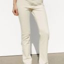 ZARA NWT  HIGH RISE SLIM FIT FLARE FULL LENGTH SPLIT HEM JEANS COMFORT Photo 5