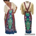 Flying Tomato  Maxi Dress Womens Medium Lace Boho Paisley Geometric Photo 1