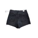 Hudson  The Kass High Rise Black Gray Denim Shorts Size 28 NEW Photo 1