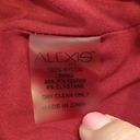 Alexis 💕💕 Ilana Lace Long Sleeve Dress ~ Dark Red XS One Shoulder Sheath Dress Photo 13