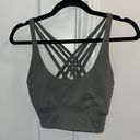 Lululemon Strappy Sports Bra Green Size 10 (M) Band Size 34-36 Photo 0