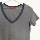 n:philanthropy  V-Neck Short Sleeve Striped Knot Distressed T-Shirt Mini Dress XS Photo 3