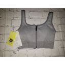 All In Motion Women's Medium Support Zip-Front Seamless Bra -  Light Gray Size XS Photo 1