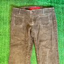 Guess  Jeans Vintage 90’s Corduroy Olive Green Bootcut Distressed Flare Photo 1