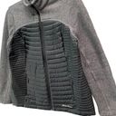 Eddie Bauer  Jacket Womens S Gray Black Down Fleece Puffer Insulated Full Zip Photo 1