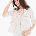 Chico's  Cream Crop Jacket(Size Medium) Photo 2