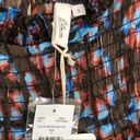 Elan  Brown Geo Foil Bell Sleeve Blouse Size Small NWT Photo 7