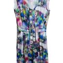 Mulberry  Sleeveless Front Zipper Watercolor Dress Sz. 4 Photo 1