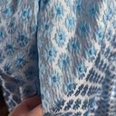 Hill House Home Ellie Nap Dress Size XXL Metallic Blue Snowflake Brocade Photo 6