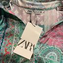 ZARA Floral Silk Top Photo 6